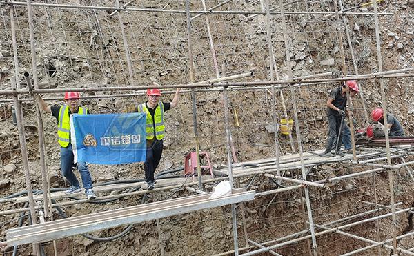 河南洛阳房屋后边坡工程治理项目边坡支护